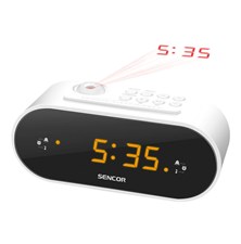 Radio alarm clock SENCOR SRC 3100 W White projection