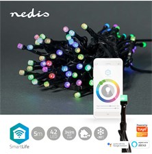 Smart LED vianočný reťaz NEDIS WIFILX01C42 5m WiFi Tuya