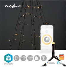 Smart LED vianočný reťaz NEDIS WIFILXT01W200 10x2m WiFi Tuya