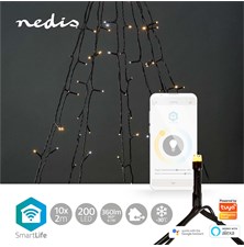 Smart LED Christmas chain NEDIS WIFILXT02W200 10x2m WiFi Tuya