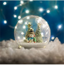 Christmas decoration FAMILY 58749 snow globe