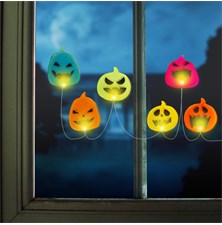LED window decoration FAMILY 58186B Halloween - pumpkin