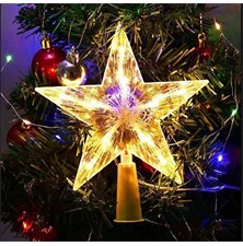 Dekorace vánoční 4L 10838 hvězda na špici stromku