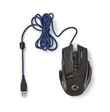 Wired mouse NEDIS GMWD300BK