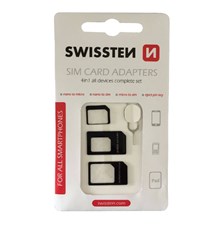 SIM card adapter 4in1 SWISSTEN