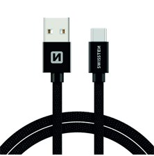 Cable SWISSTEN 71521201 USB/USB-C 1,2m Black
