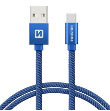 Cable SWISSTEN 71521208 USB/USB-C 1,2m Blue