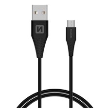 Kábel SWISSTEN 71504303 USB/Micro USB 1,5m Black (dlhší konektor 9mm)