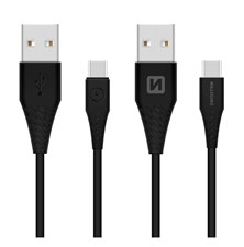 Kabel SWISSTEN 71504403 USB/USB-C 3.1 1,5m Black (delší konektor 9mm)