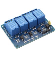 Relay module 4x, power supply 5V, with optocoupler