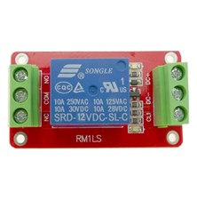 Relay module 1x, power supply 12V, without optocoupler, RM1LS