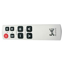 Remote control  SEKI   MEDIUM silver for seniors - universal - big buttons