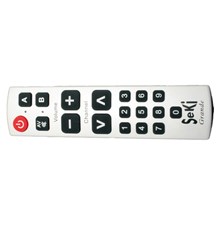 Remote control  SEKI   GRANDE silver for seniors - universal - large buttons