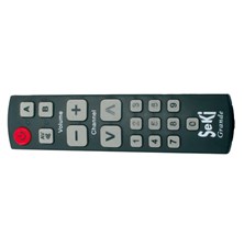 Remote control  SEKI   GRANDE black silver for seniors - universal - big buttons
