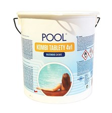 Multifunkční tablety pro chlorovou dezinfekci bazénové vody LAGUNA 4v1 Pool Kombi 2,2kg - rozbaleno