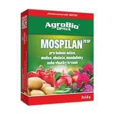 Přípravek proti mšicím a molicím AGROBIO Mospilan 20 SP 2x1,8g - rozbaleno - natržený papírový obal