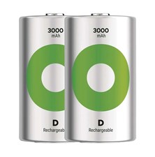 Baterie D (R20) nabíjecí 1,2V/3000mAh GP Recyko 2ks - rozbaleno / poškozený obal