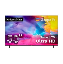 Televizor KRUGER & MATZ KM0250UHD-G SMART TV 50'' - rozbaleno - kontrolně sestaveno a vyzkoušeno