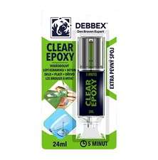 Lepidlo DEBBEX CLEAR EPOXY rychletuhnoucí 24ml - expirace 09/2025