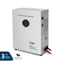 Zdroj záložní GETI GEP701 sinus 700W nástěnný - rozbaleno - polepený obal, kontrolně vyzkoušeno