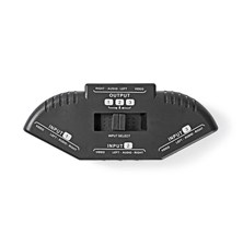 Přepínač 3x Cinch/Cinch NEDIS VSWI2403BK - rozbaleno - poškozený obal