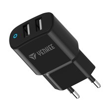 Adaptér USB YENKEE YAC 2024 Dual - rozbaleno - roztržený a pomačkaný obal